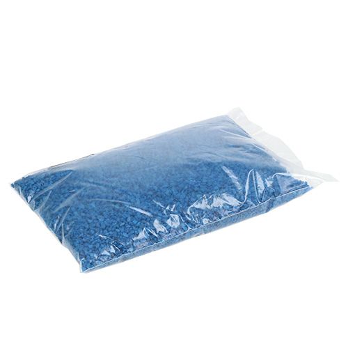 Floristik24 Grânulos decorativos pedras decorativas azuis escuras 2mm - 3mm 2kg