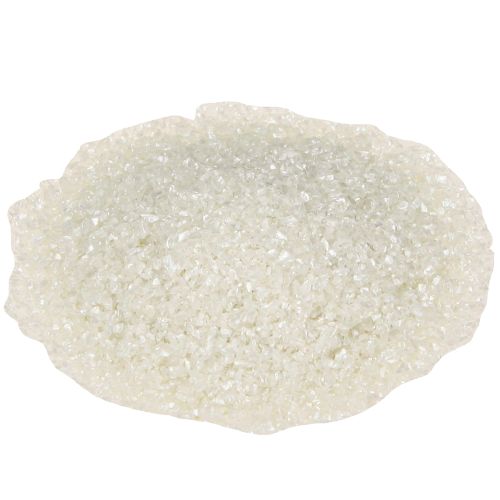 Floristik24 Grânulos decorativos, grânulos de vidro, areia decorativa 1–2 mm, madrepérola, 2 kg