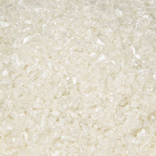 Itens Grânulos decorativos, grânulos de vidro, areia decorativa 1–2 mm, madrepérola, 2 kg