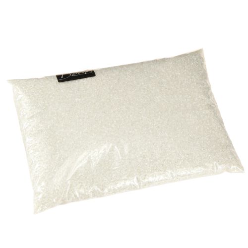 Itens Grânulos decorativos, grânulos de vidro, areia decorativa 1–2 mm, madrepérola, 2 kg