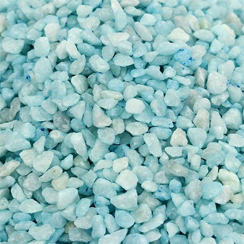 Floristik24 Grânulos decorativos pedras decorativas azuis claras 2mm - 3mm 2kg