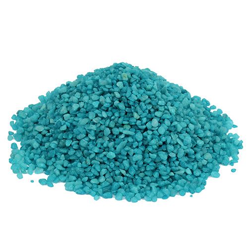 Floristik24 Pedras decorativas granuladas turquesas decorativas 2mm - 3mm 2kg