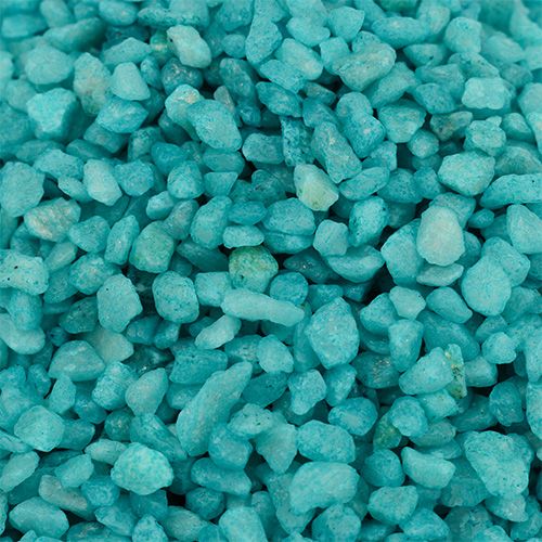 Floristik24 Pedras decorativas granuladas turquesas decorativas 2mm - 3mm 2kg