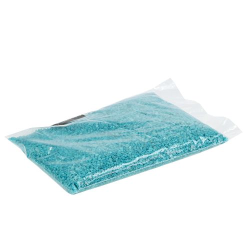 Floristik24 Pedras decorativas granuladas turquesas decorativas 2mm - 3mm 2kg