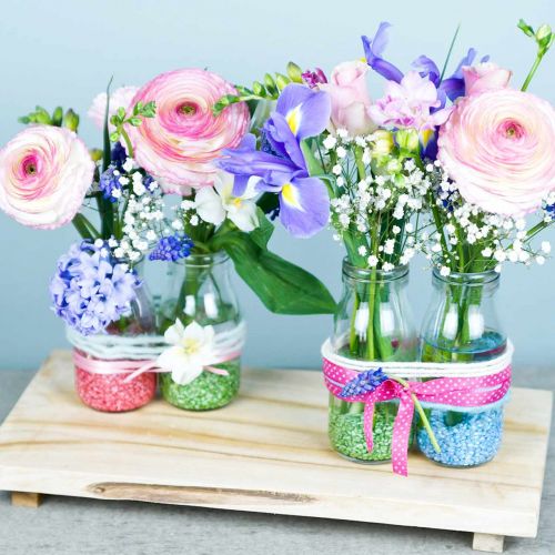 Floristik24 Grânulos decorativos pedras decorativas rosa 2mm - 3mm 2kg