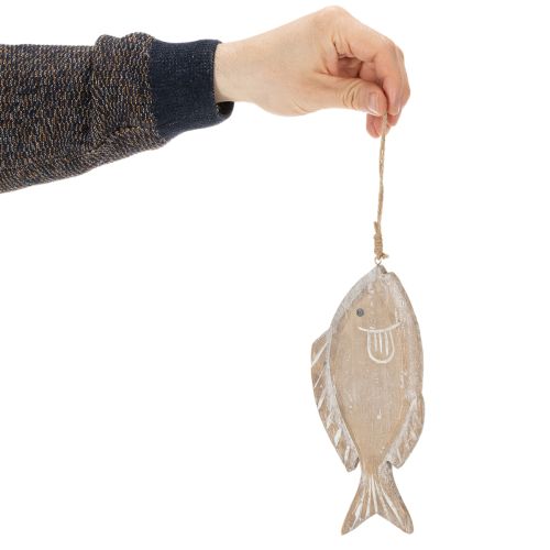 Suporte decorativo de madeira para peixes, 21 cm, 2 peças | Floristik24.pt