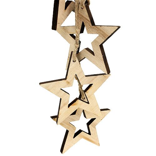 Itens Cabide decorativo para árvore estrela 50cm natural 1pc