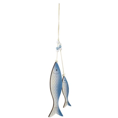 Itens Cabide decorativo peixe azul branco escamas 11,5/20cm conjunto de 2