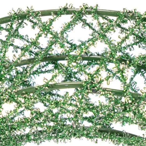 Guirlanda decorativa de arame verde para projetos DIY, 19 cm, 2 peças | Floristik24.pt