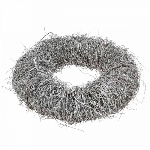 Floristik24 Guirlanda decorativa nature, grinalda videira, grinalda natural Ø25cm branco