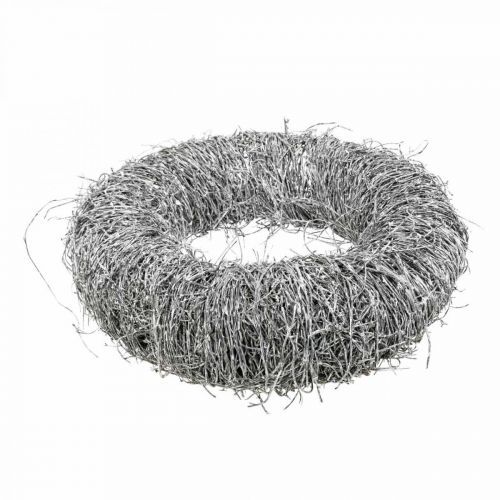 Floristik24 Guirlanda decorativa nature, grinalda videira, grinalda natural Ø35cm branco