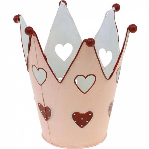 Floristik24 Coroa decorativa, lanterna de metal, floreira para o Dia dos Namorados, decoração de metal com um coração