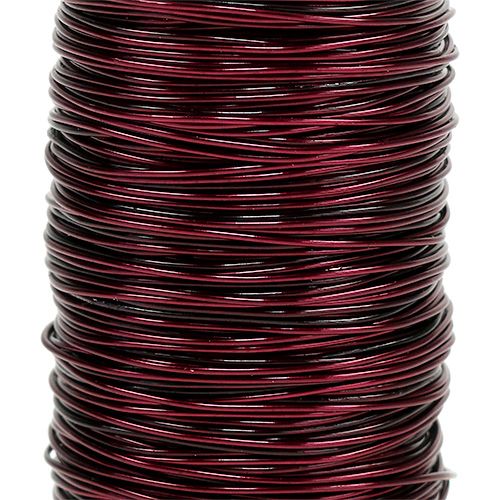 Itens Deco Arame Esmaltado Vinho Tinto Ø0,50mm 50m 100g