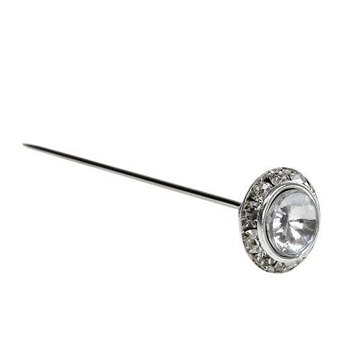 Floristik24 Agulhas decorativas com agulha de diamante Ø14mm L6cm 24pcs
