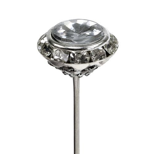 Floristik24 Agulhas decorativas agulha diamante Ø14mm C6cm 24 un