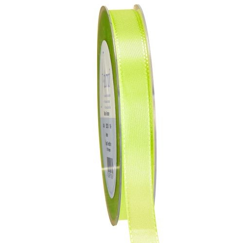 Floristik24 Fita decorativa para presente verde limão 15mm 50m