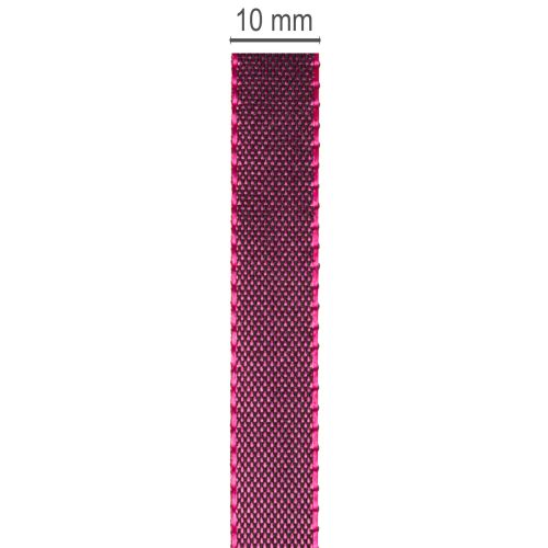 Fita decorativa estreita de tafetá brilhante para embrulho de presentes, 10 mm de largura, 50 m de comprimento. | Floristik24.pt
