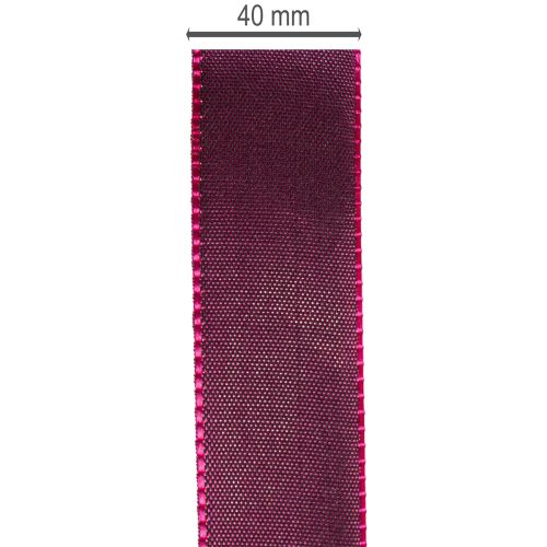 Fita para presentes, fita de tafetá roxa, elegantemente brilhante, 25 mm de largura, 50 m de comprimento. | Floristik24.pt