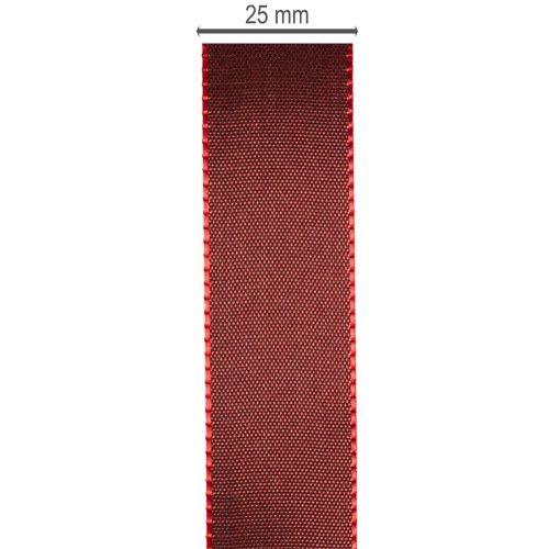 Fita de presente, fita de tafetá elegante e brilhante para ocasiões festivas, 25 mm de largura, 50 m de comprimento. | Floristik24.pt