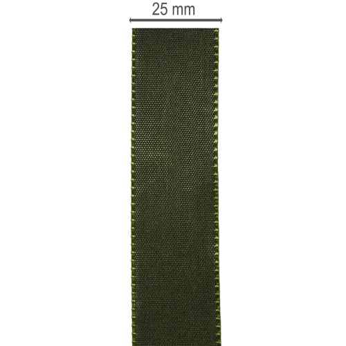 Fita decorativa, fita de tafetá brilhante para decoração, 25 mm de largura, 50 m de comprimento. | Floristik24.pt