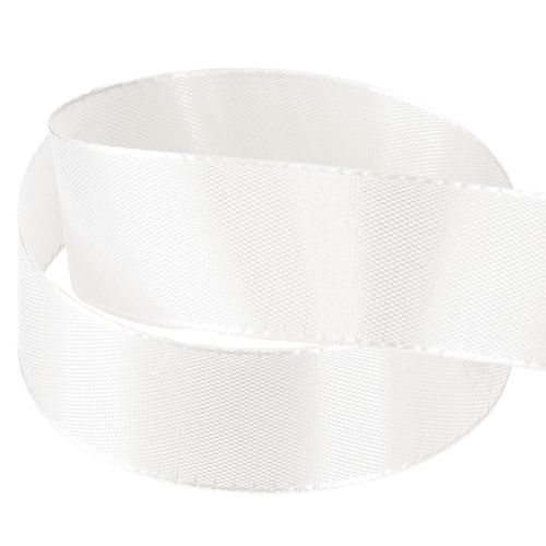 Itens Fita decorativa branca 25mm 50m