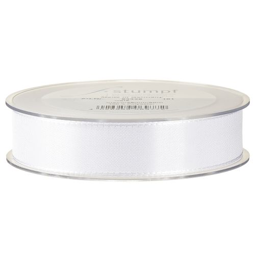 Itens Fita decorativa branca 25mm 50m