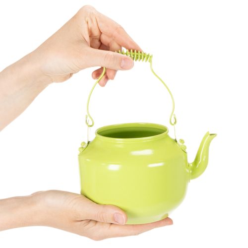 Bule decorativo usado como vaso de flores, estilo retrô nostálgico | Floristik24.pt