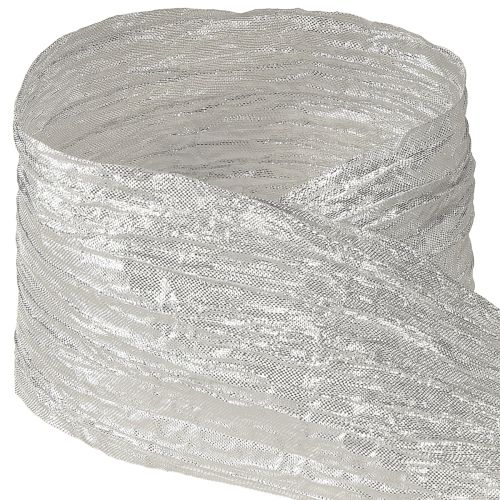 Itens Fita decorativa para presente, fita de mesa, fita prateada leve 75mm 15m