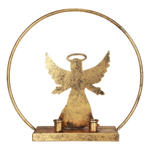 Anel decorativo de metal anjo castiçal decorativo Natal Ø37,5cm