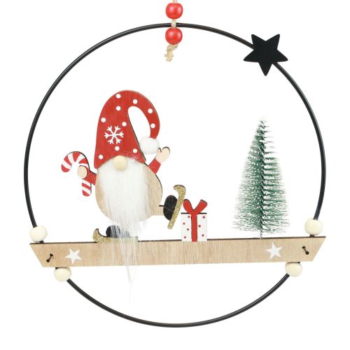 Itens Anel decorativo de metal gnome cabide decorativo Natal Ø21,5cm 2 unidades