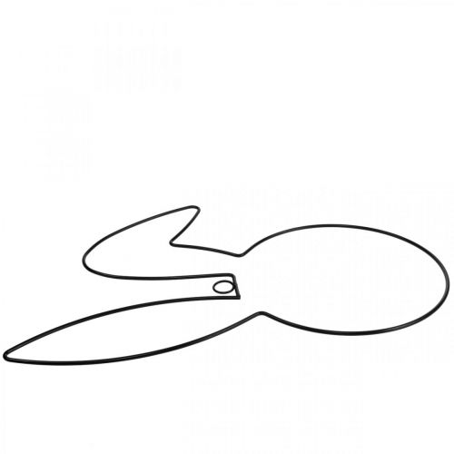 Floristik24 Anel decorativo Coelhinho da Páscoa decoração metal, decoração pendurada Páscoa 40,5cm