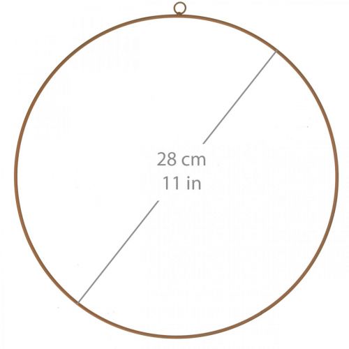 Itens Anel decorativo de metal, anel de metal para pendurar, pátina de anel decorativo Ø28cm 4pcs