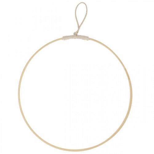 Floristik24 Anel decorativo para pendurar, decoração de janelas, decoração de parede em cores naturais Ø30cm 4 unidades