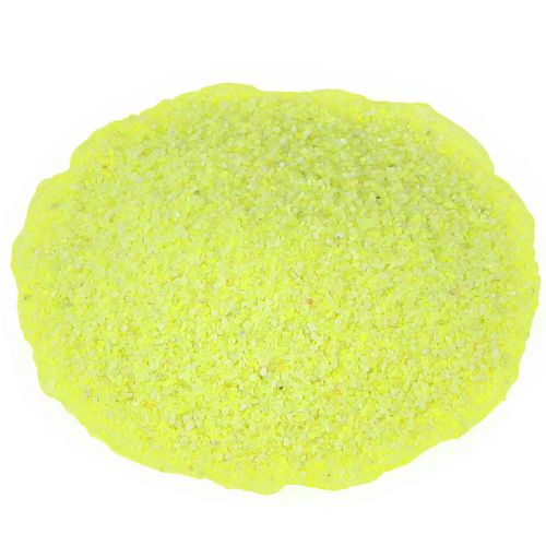 Areia decorativa amarelo neon areia colorida 0,5mm areia amarelo neon 1kg