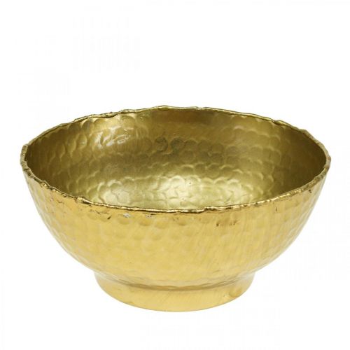 Tigela decorativa de metal Tigela vintage dourada Tigela de metal Ø16cm