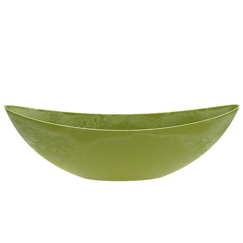 Itens Tigela decorativa de plástico verde claro 39cm x 13cm Alt.13cm 1 peça