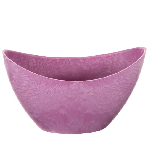 Tigela decorativa de plástico rosa, 20 cm x 9 cm x 11,5 cm (1 unidade) | Floristik24.pt