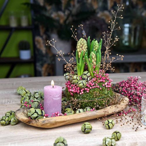 Floristik24 Tigela decorativa em madeira Paulownia, decoração de mesa, floreira C 34 cm Alt 5 cm