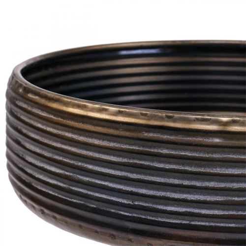Floristik24 Tigela decorativa grande tigela de metal aparência antiga 30/38/46cm conjunto de 3