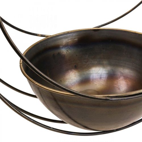 Floristik24 Tigela decorativa para pendurar cesto de flores metal Ø31cm Alt 55,5cm