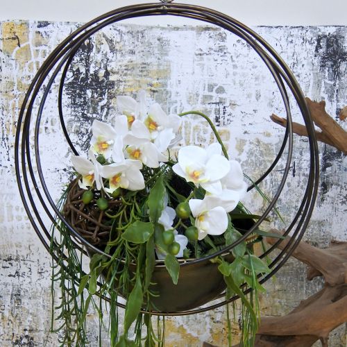 Floristik24 Tigela decorativa para pendurar cesto de flores metal Ø31cm Alt 55,5cm