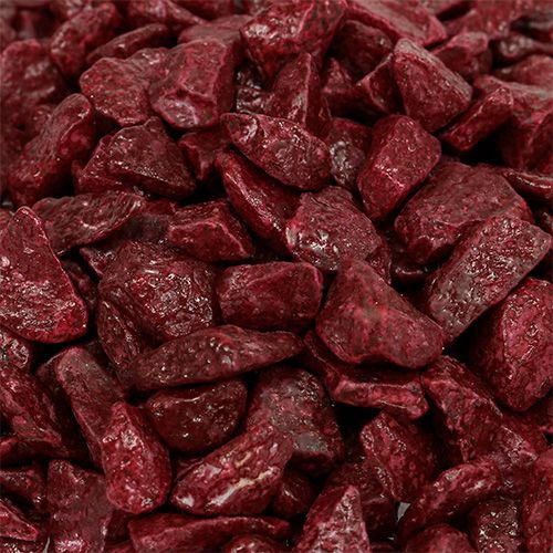 Floristik24 Pedras decorativas 9mm - 13mm 2kg Borgonha