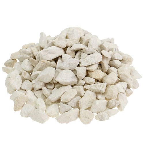 Floristik24 Pedras decorativas 9mm - 13mm 2kg creme