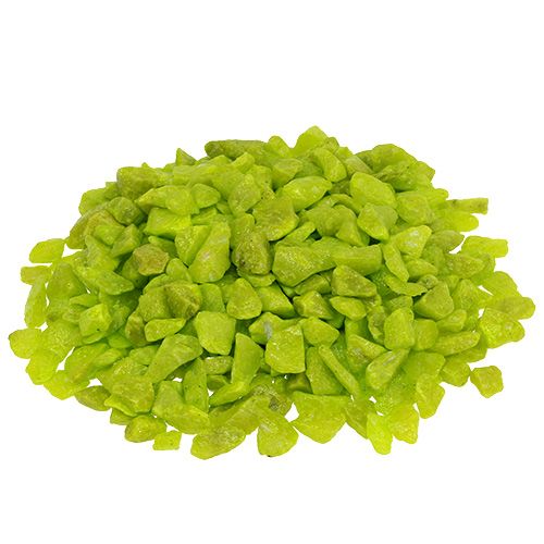 Itens Pedras decorativas 9mm - 13mm verde maçã 2kg