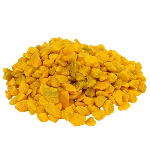 Pedras decorativas 9mm - 13mm amarelas 2kg