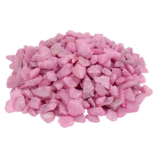 Floristik24 Pedras decorativas 9mm - 13mm rosa 2kg