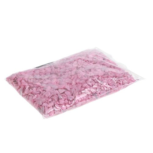 Floristik24 Pedras decorativas 9mm - 13mm rosa 2kg