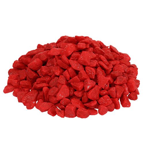 Pedras decorativas 9mm - 13mm vermelho 2kg
