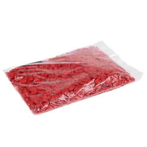 Floristik24 Pedras decorativas 9mm - 13mm vermelho 2kg