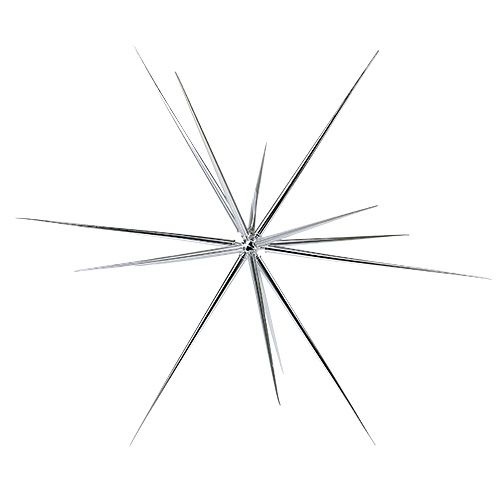 Floristik24 Estrela decorativa grande para pendurar 55cm de prata